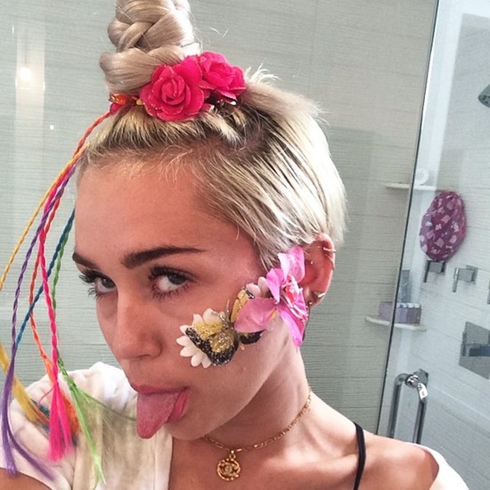 hide blemishes with miley cyrus