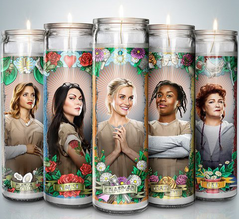 orange is the new black candle