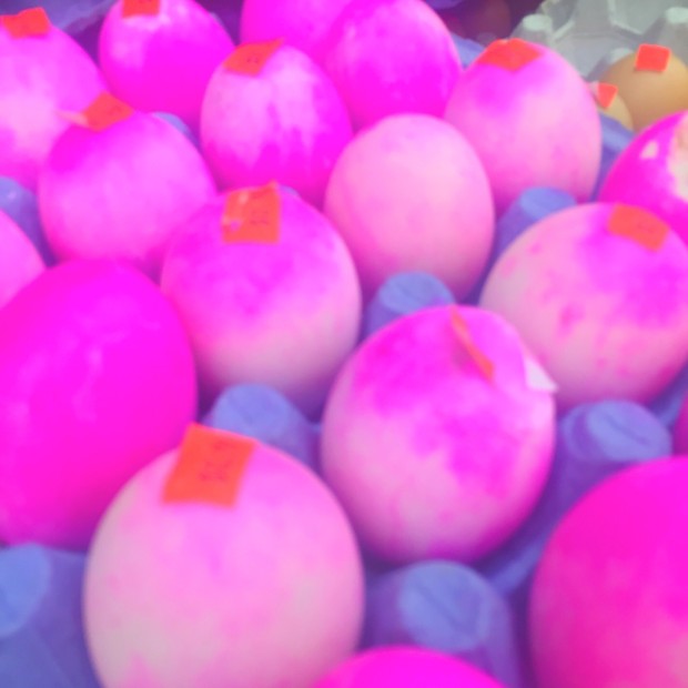 hot pink duck eggs